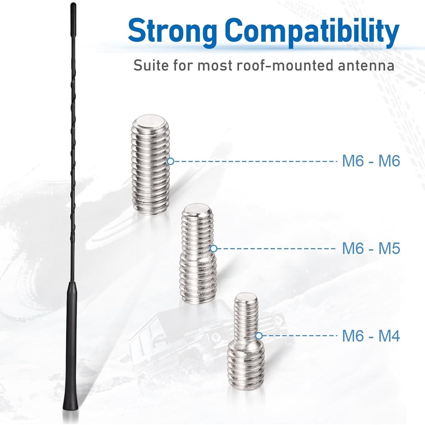 Antena de Coche Eightwood 40.64 cm Montaje en Techo