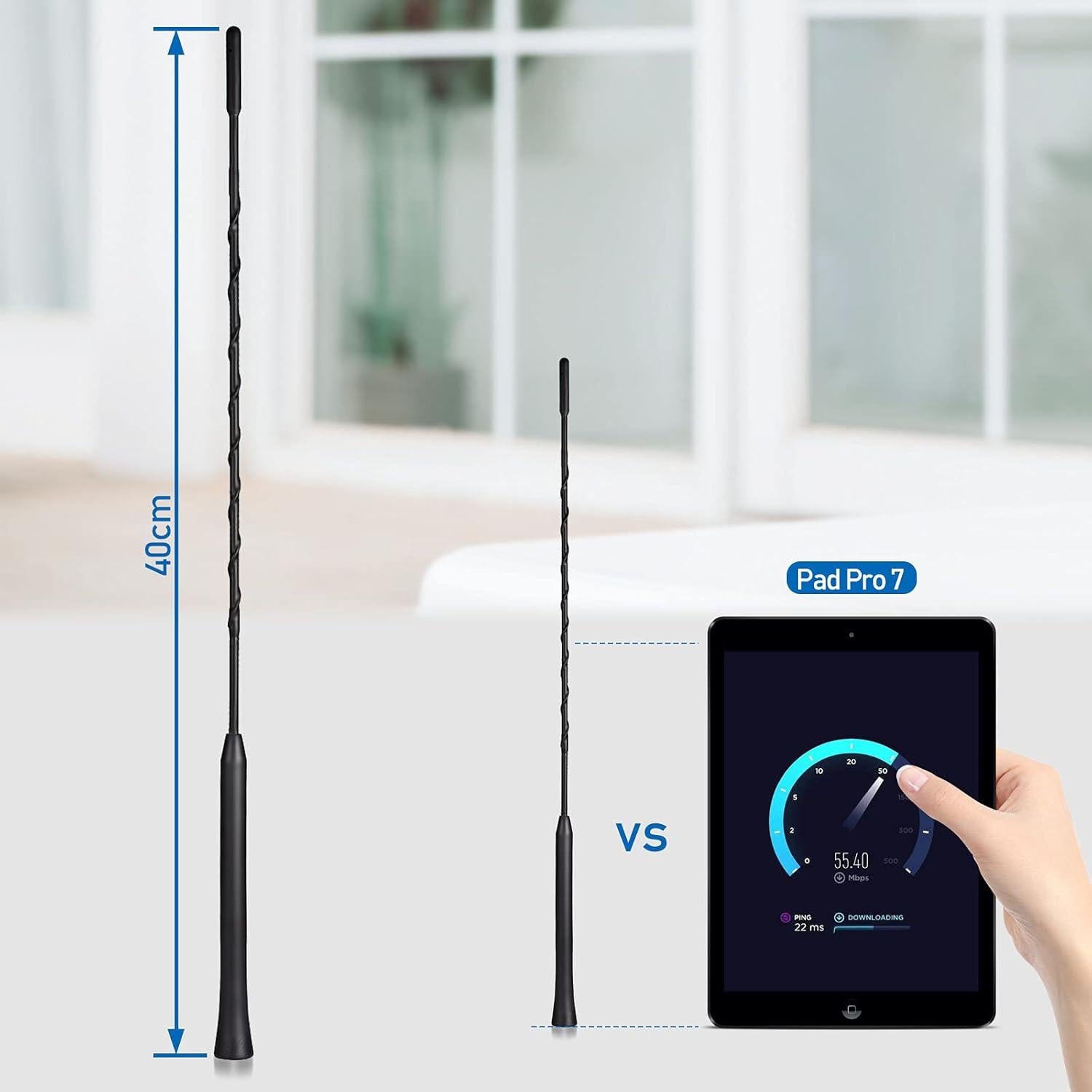 Antena de Coche Eightwood 40.64 cm Montaje en Techo