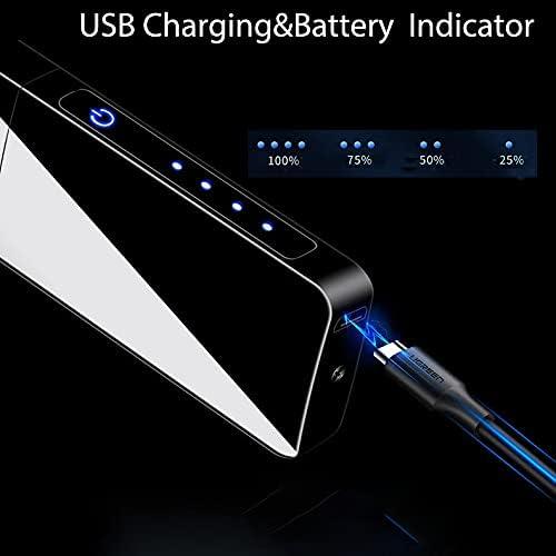 Encendedor Eléctrico Vaglory VA6026B Recargable USB Negro