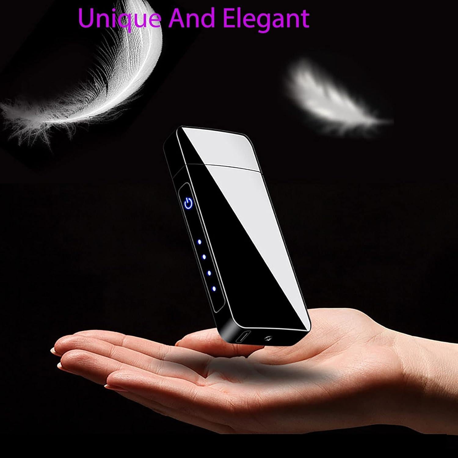 Encendedor Eléctrico Vaglory VA6026B Recargable USB Negro