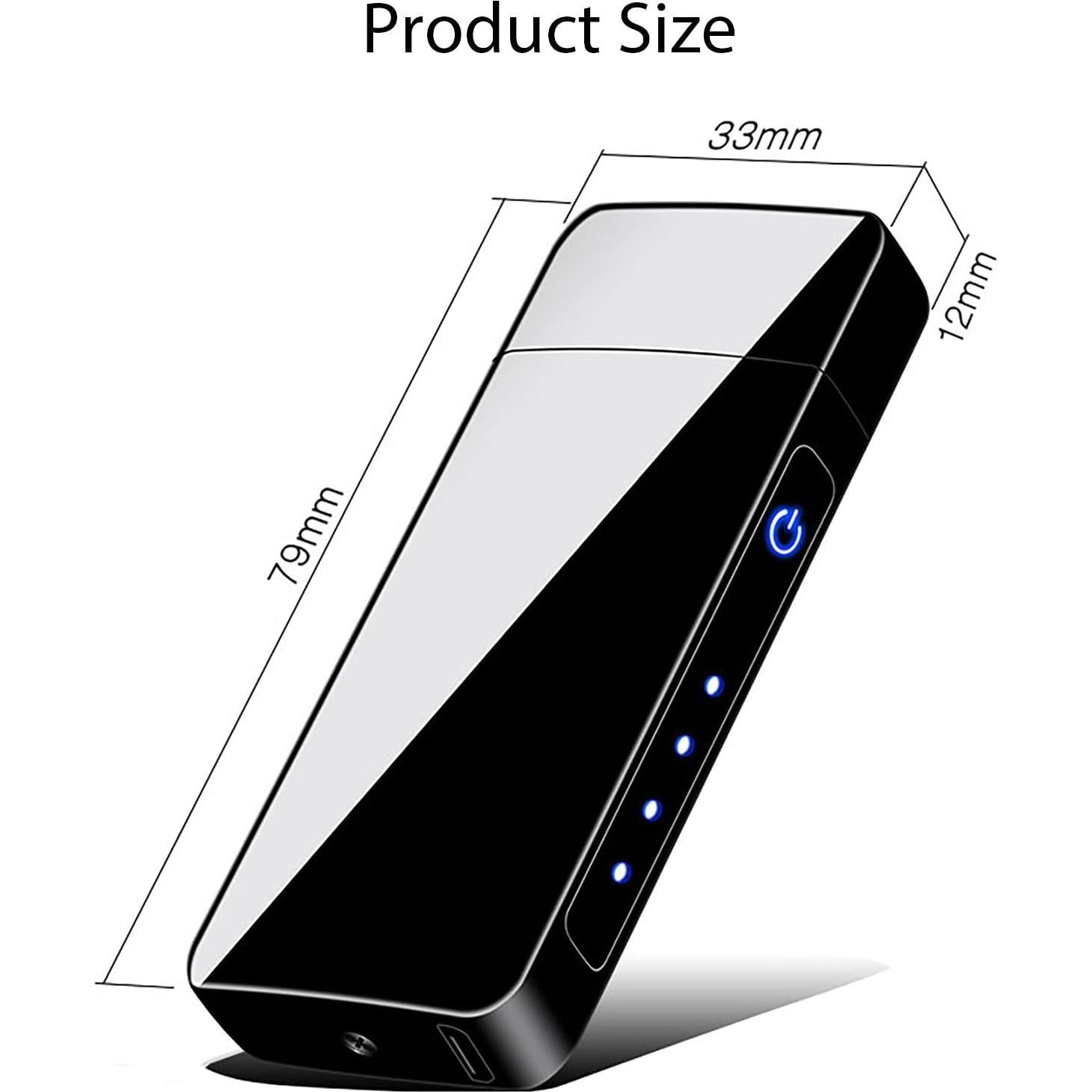 Encendedor Eléctrico Vaglory VA6026B Recargable USB Negro