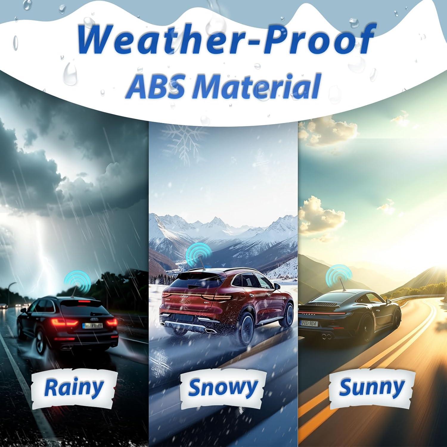 Antena Ajustable FM AM Eightwood para Radio de Coche