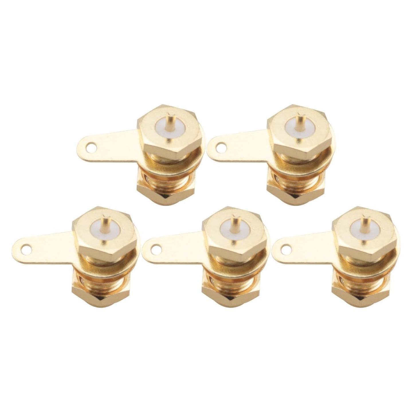 5 Conectores Coaxiales SMA Femeninos Montaje en Panel WELWIK