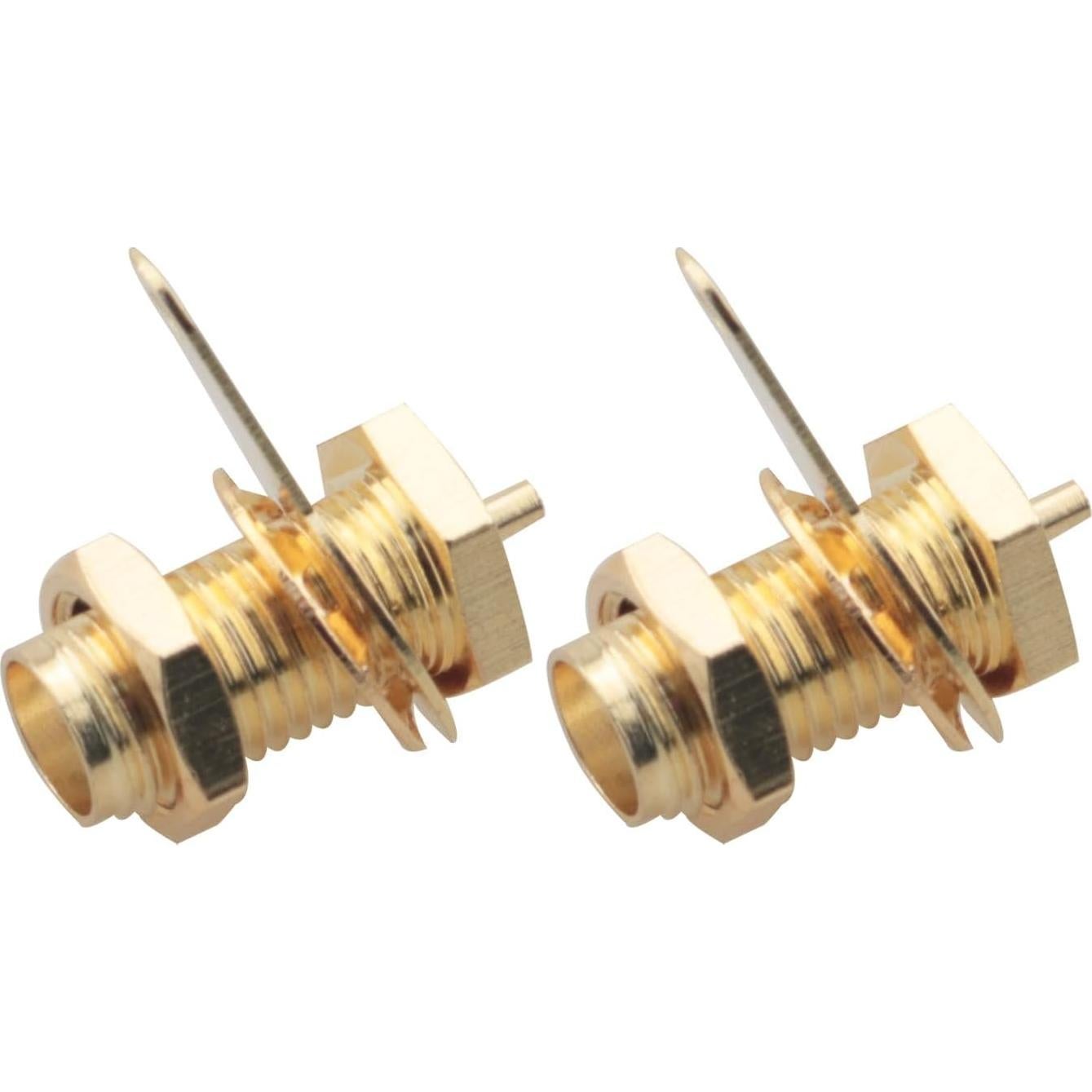 5 Conectores Coaxiales SMA Femeninos Montaje en Panel WELWIK