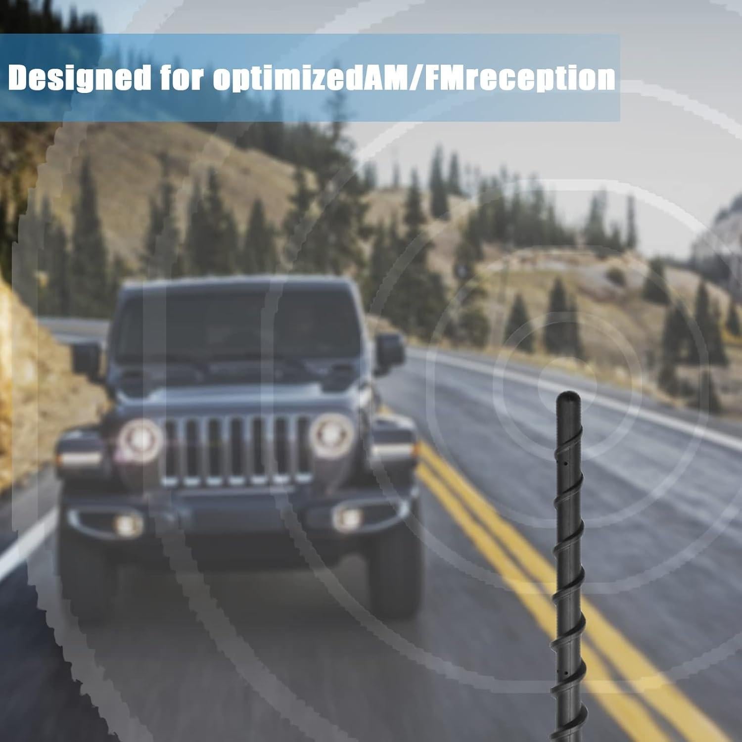 Antena Espiral 17.78 cm NTNEV Caucho Flexible Impermeable