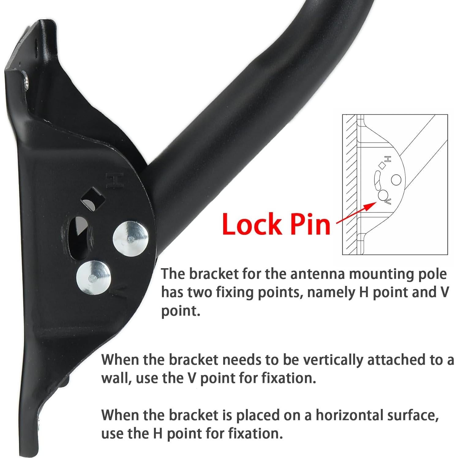 Soporte Universal Ajustable IMBESEL WM-032 para Antenas 84.5 cm