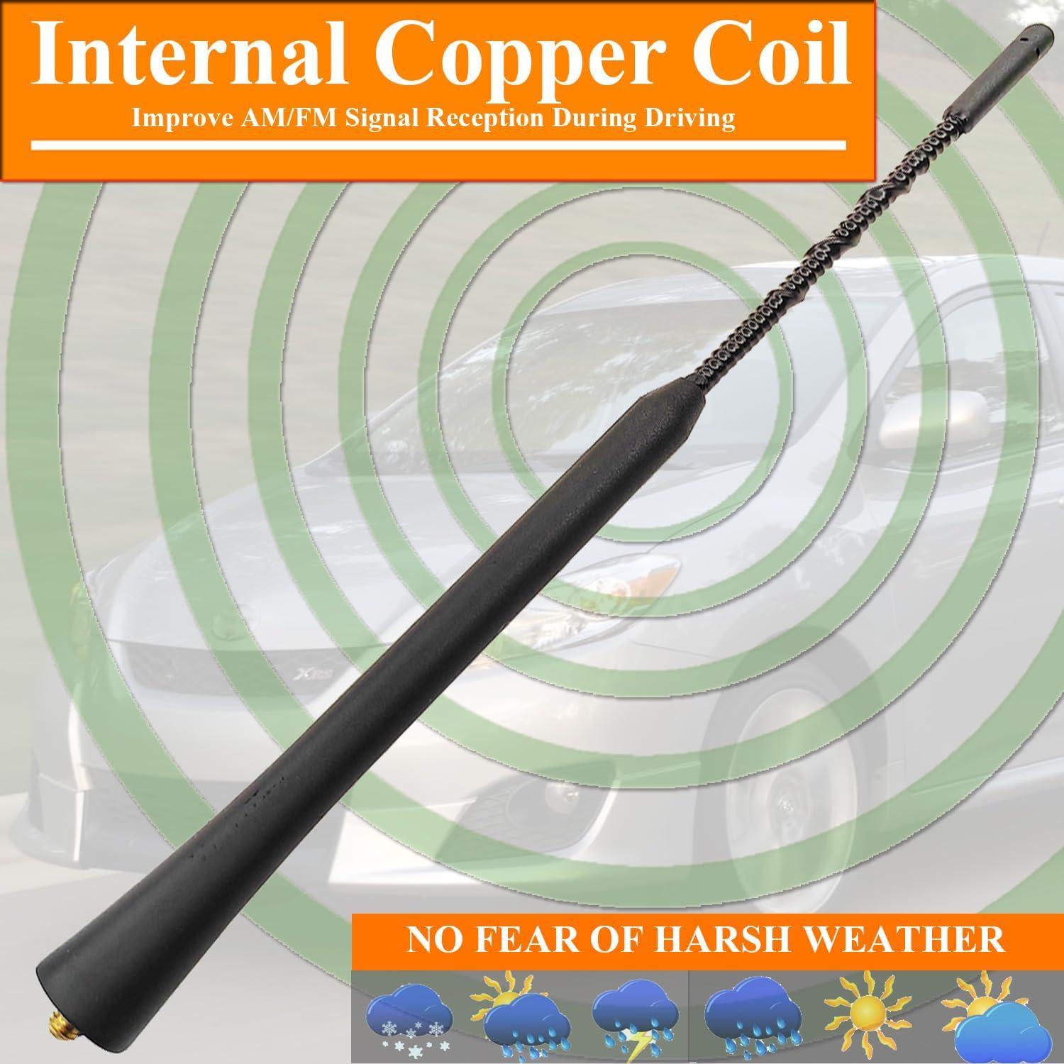 Antena de 23 cm para Toyota Matrix 2003-2013 RooFox