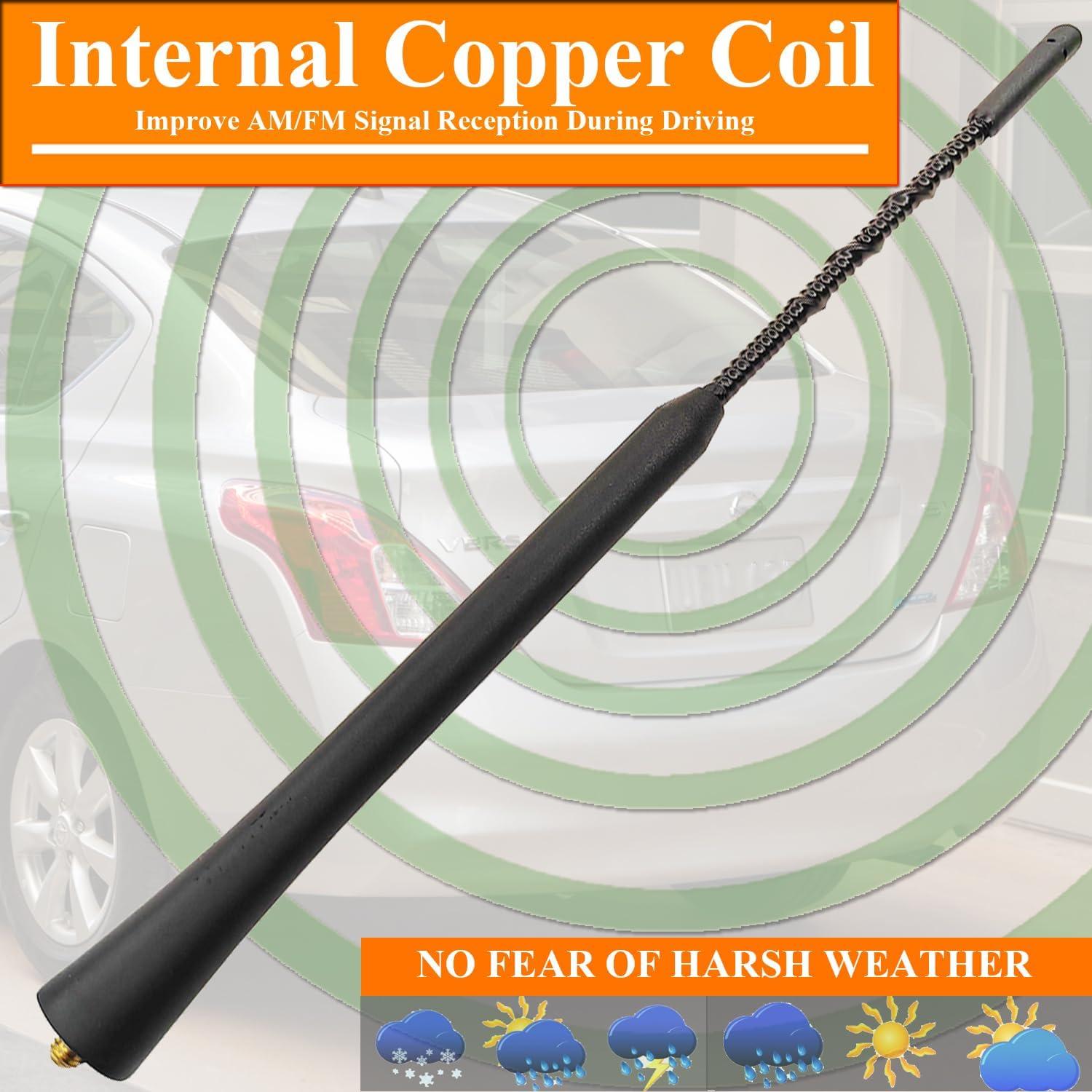 Antena Flexible 23 cm RooFox para Nissan Versa 2007-2024