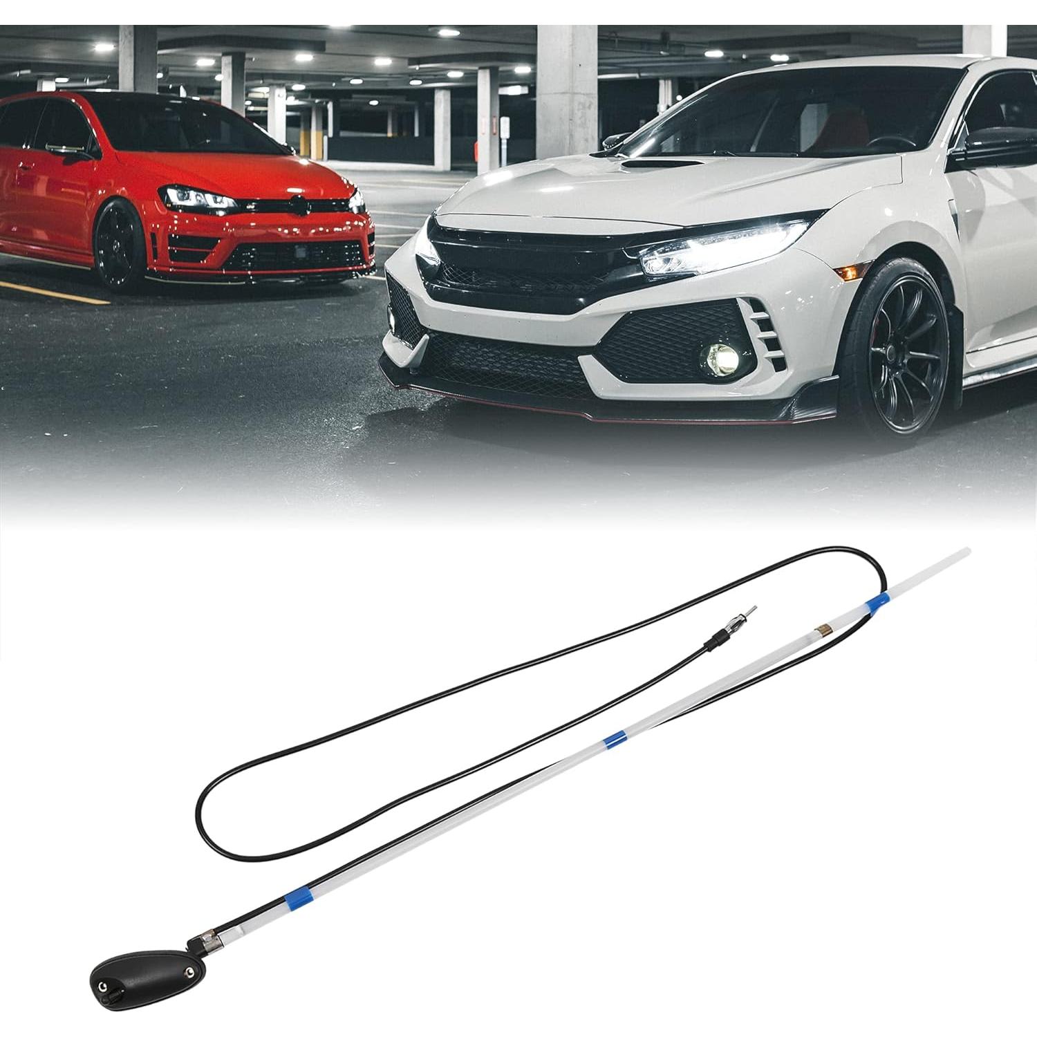 Antena de Coche X AUTOHAUX Retráctil AM FM para Honda Civic 92-00