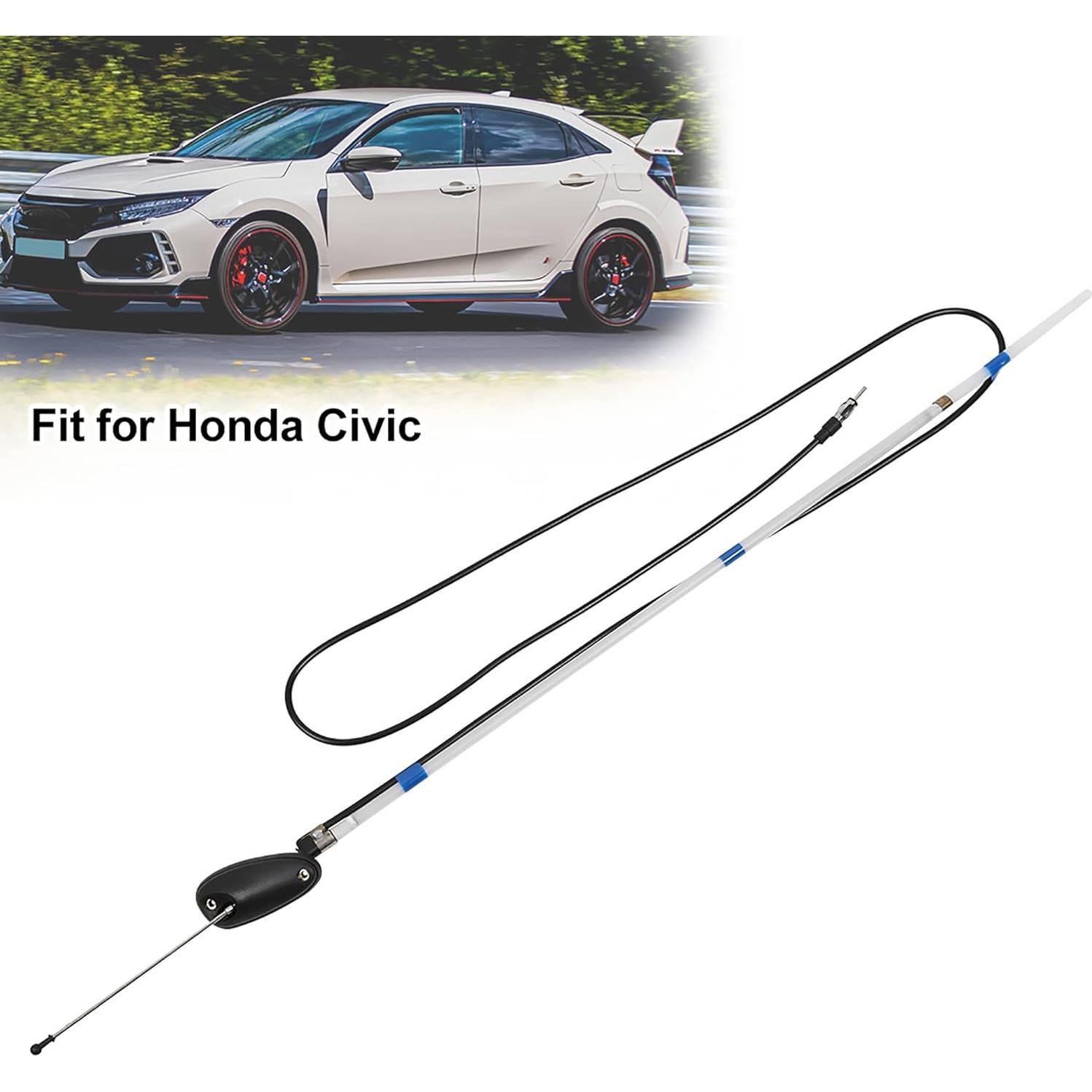 Antena de Coche X AUTOHAUX Retráctil AM FM para Honda Civic 92-00