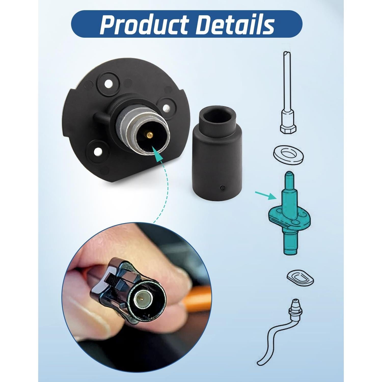 Base de Montaje de Antena Aérea Wujexuhe para Ford F-250/Excursion