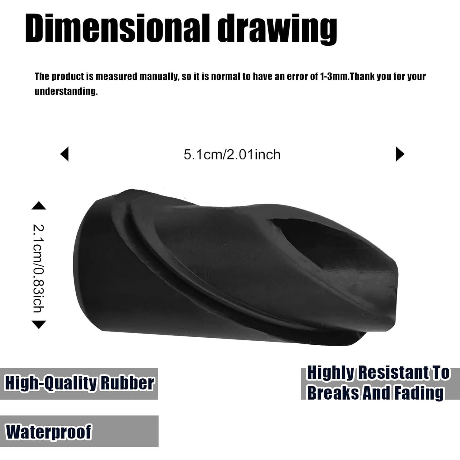 Antenna Ornament Rubber Adapter Base Compatible with Toyota Tundra 2014-2020 Replace 86392-0C030 Manual Radio Antenna Mounted Base Bezel