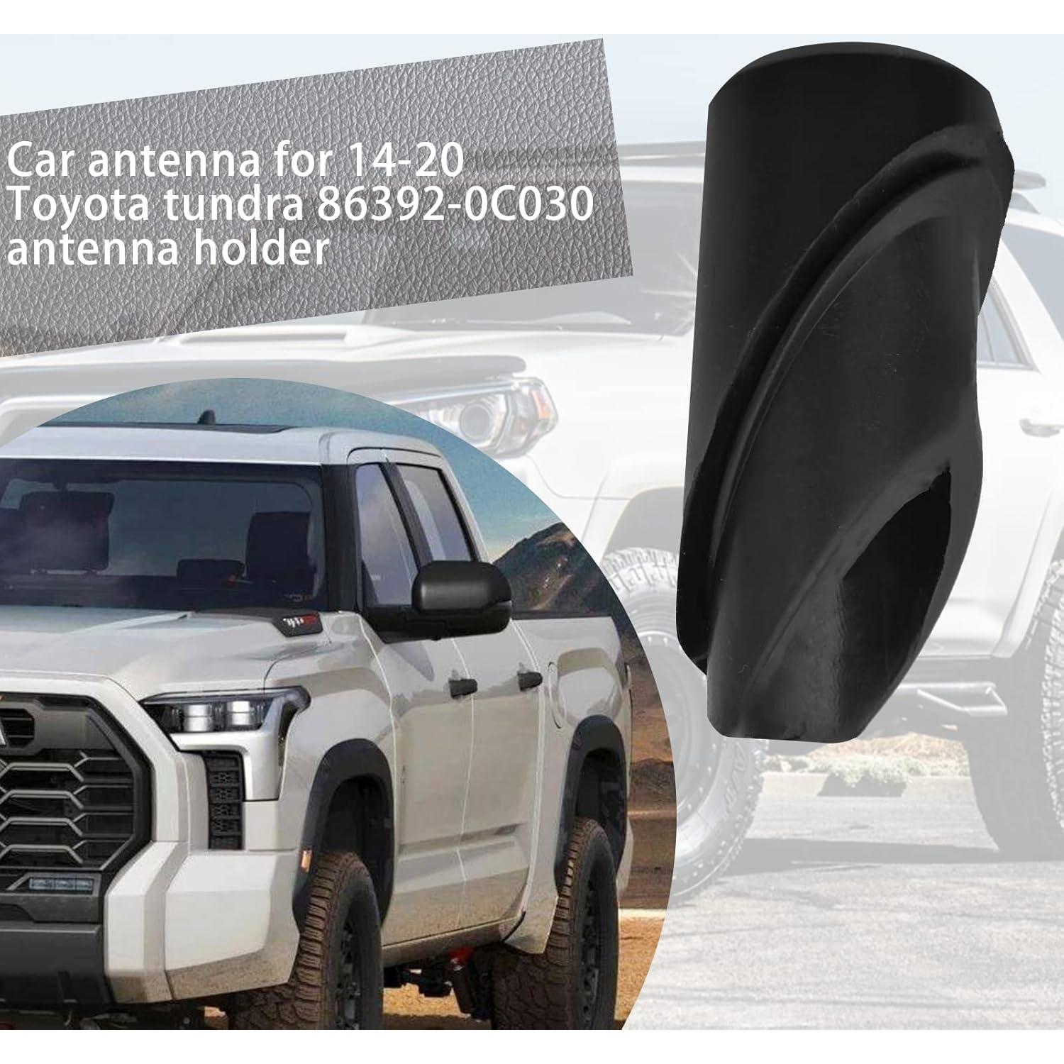 Antenna Ornament Rubber Adapter Base Compatible with Toyota Tundra 2014-2020 Replace 86392-0C030 Manual Radio Antenna Mounted Base Bezel