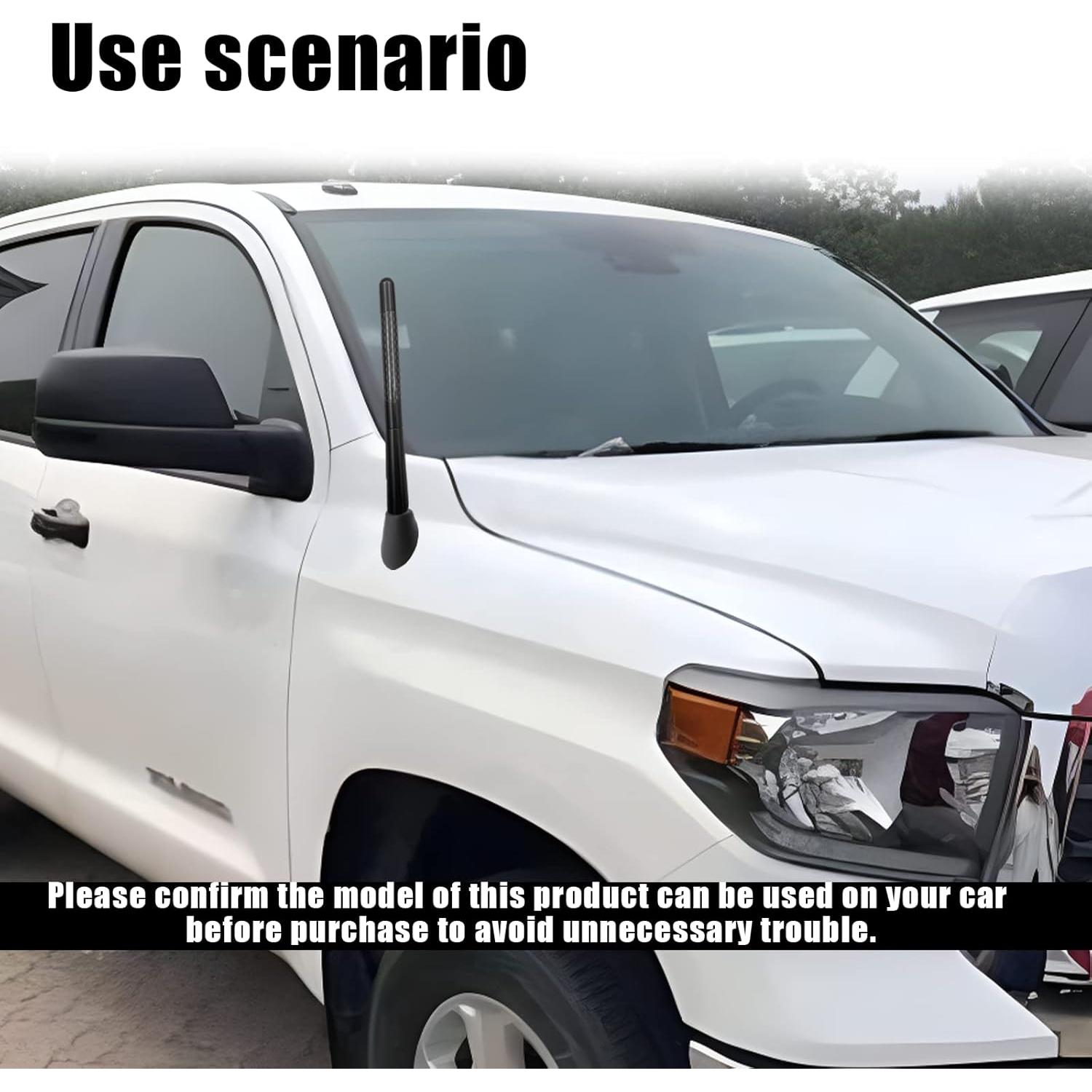 Antenna Ornament Rubber Adapter Base Compatible with Toyota Tundra 2014-2020 Replace 86392-0C030 Manual Radio Antenna Mounted Base Bezel