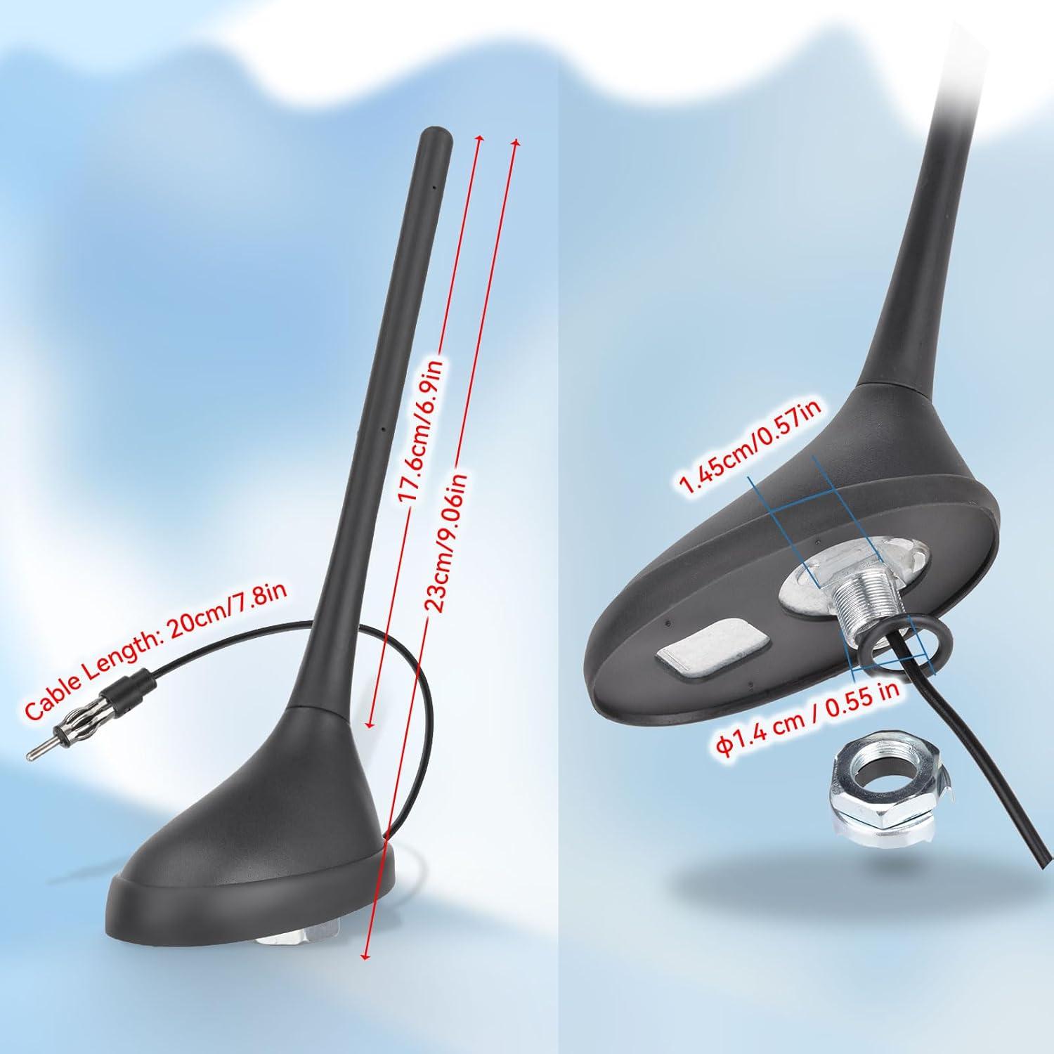 Antena de Radio Universal Eightwood para Automóvil FM AM 7dBi