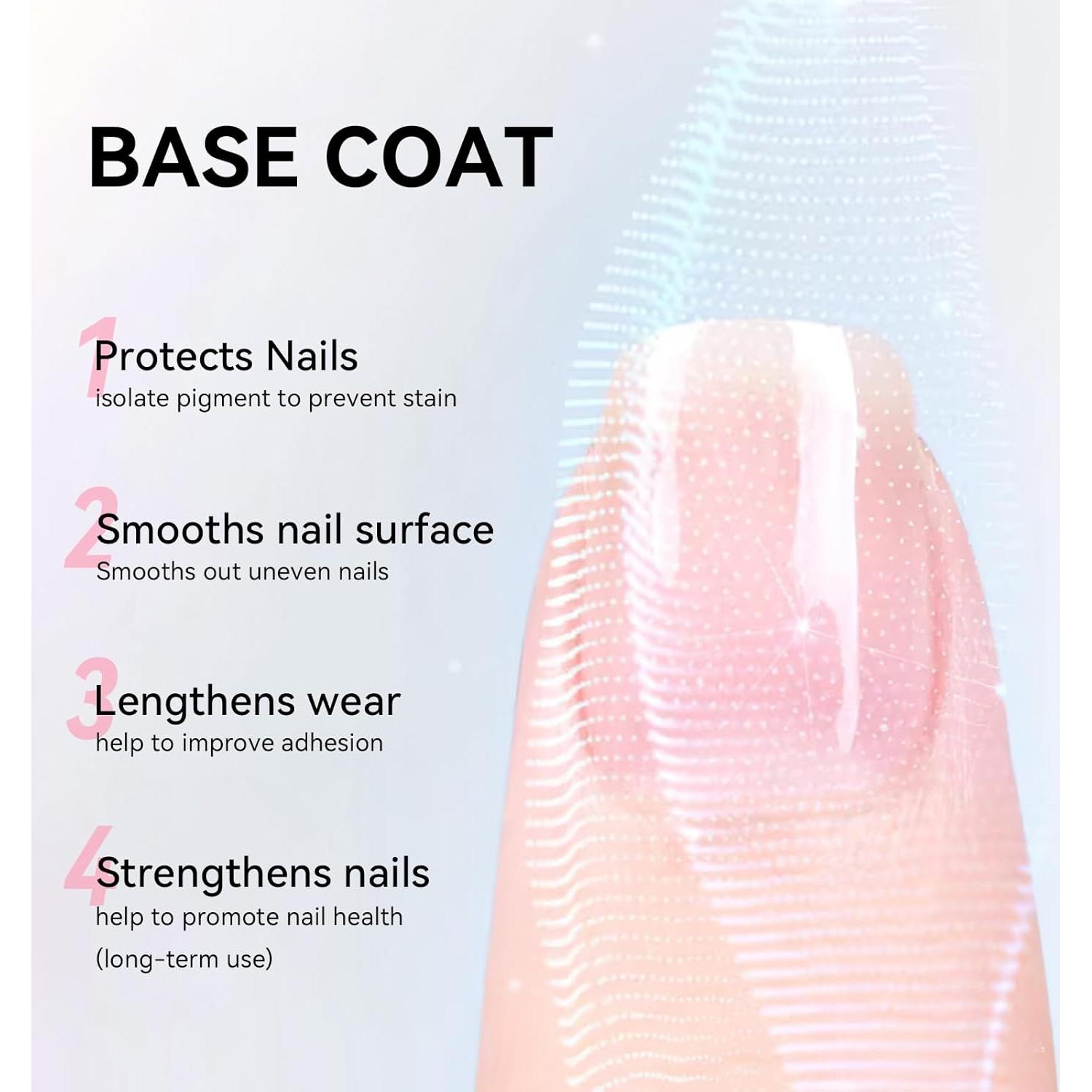 Set de Esmalte de Uñas Nailshion - Capa Base y Superior Vegano