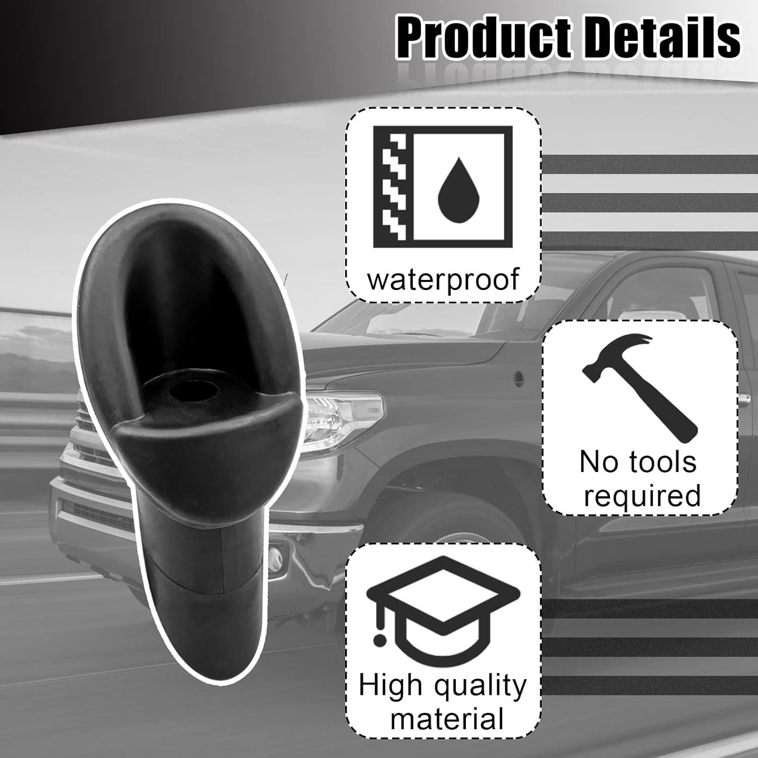 Base de Adaptador de Goma Stymart para Antena Tundra 2007-2013
