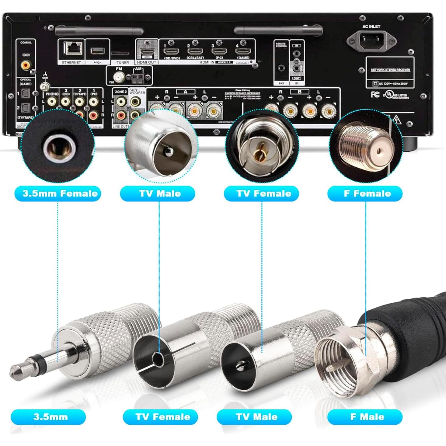 Antena Telescópica Digital FM con Base Magnética X~wind
