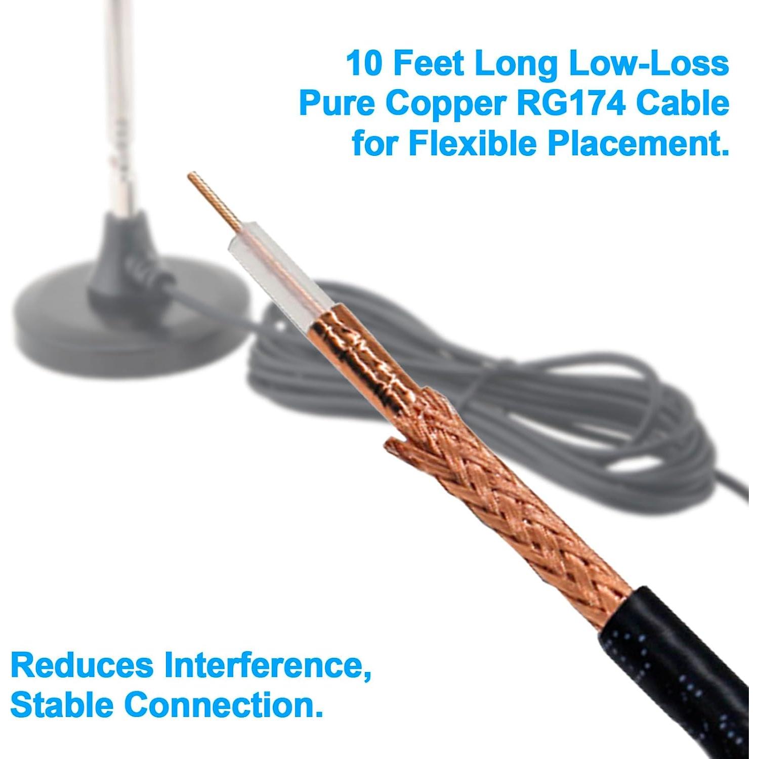 Antena Telescópica Digital FM con Base Magnética X~wind