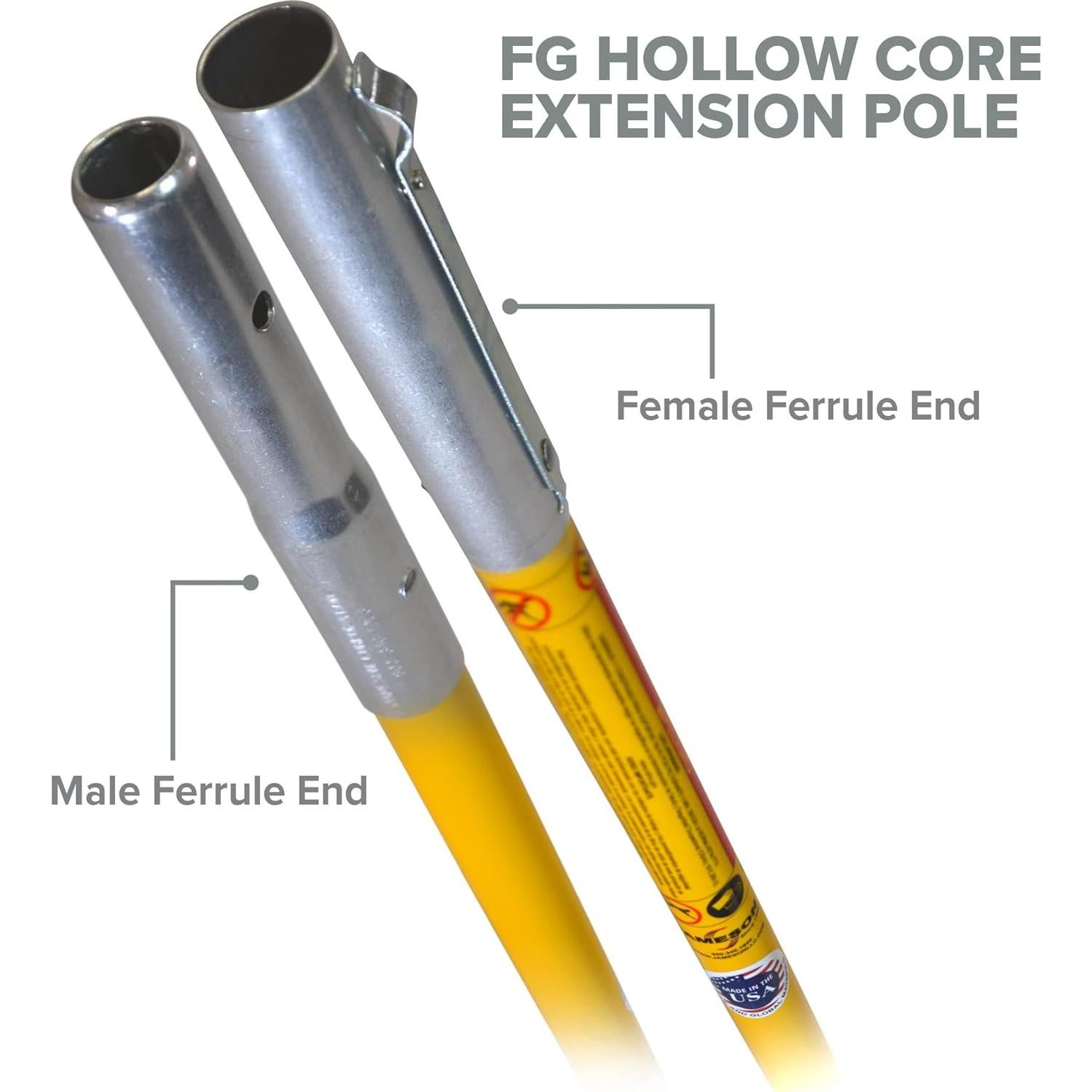 Conjunto de Poste de Fibra de Vidrio Jameson FG-6/3F 1.83m