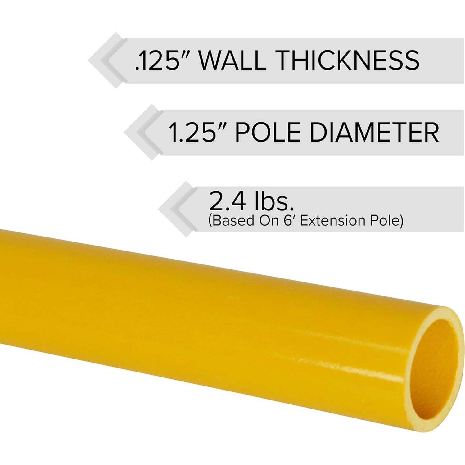 Conjunto de Poste de Fibra de Vidrio Jameson FG-6/3F 1.83m