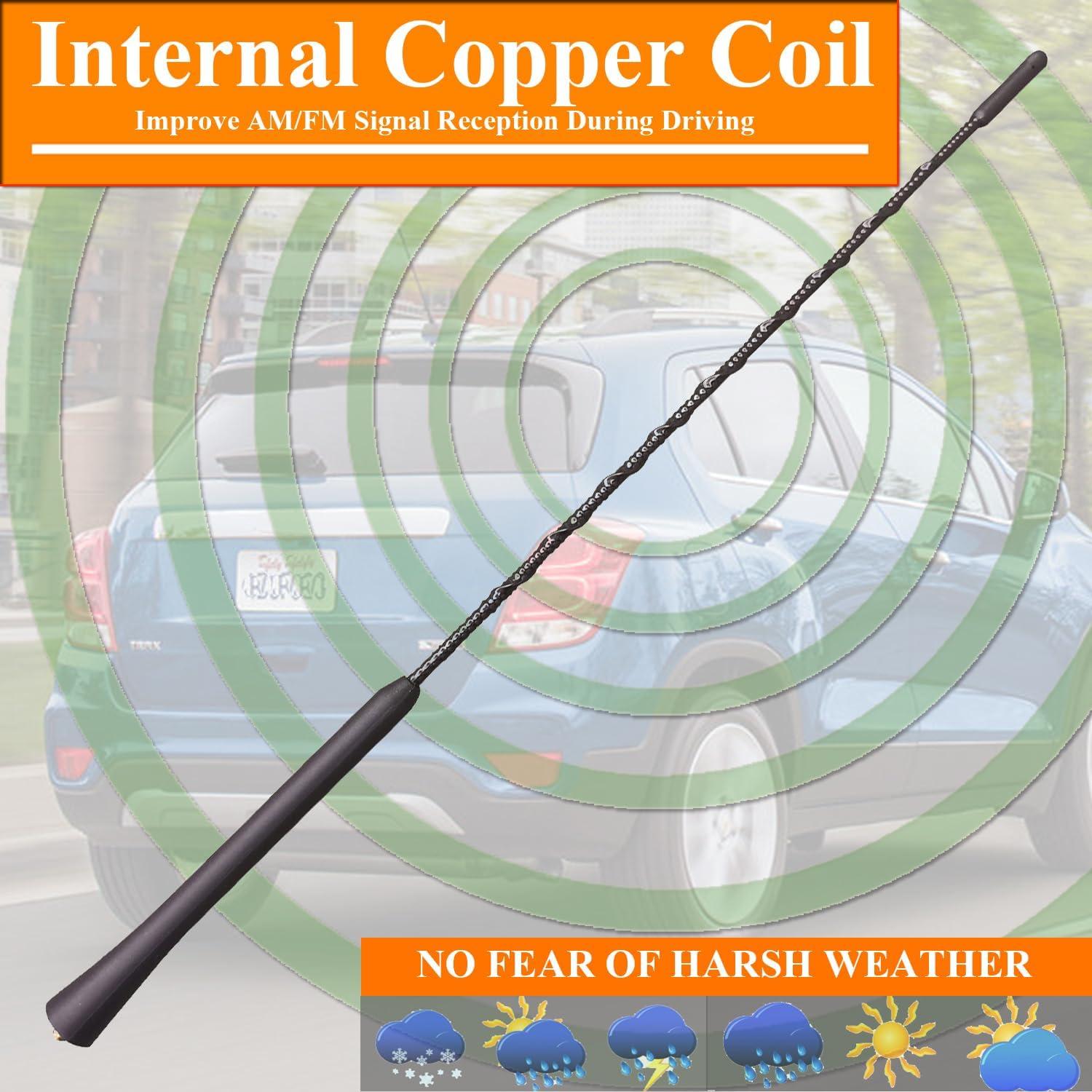 Antena de Caucho Flexible RooFox para Chevrolet Trax 2015-2021