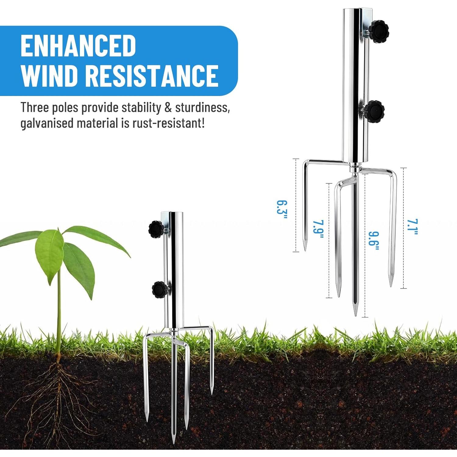 Kit de Montaje en Poste Starlink Gen 3 - Acero Inoxidable 3.05m