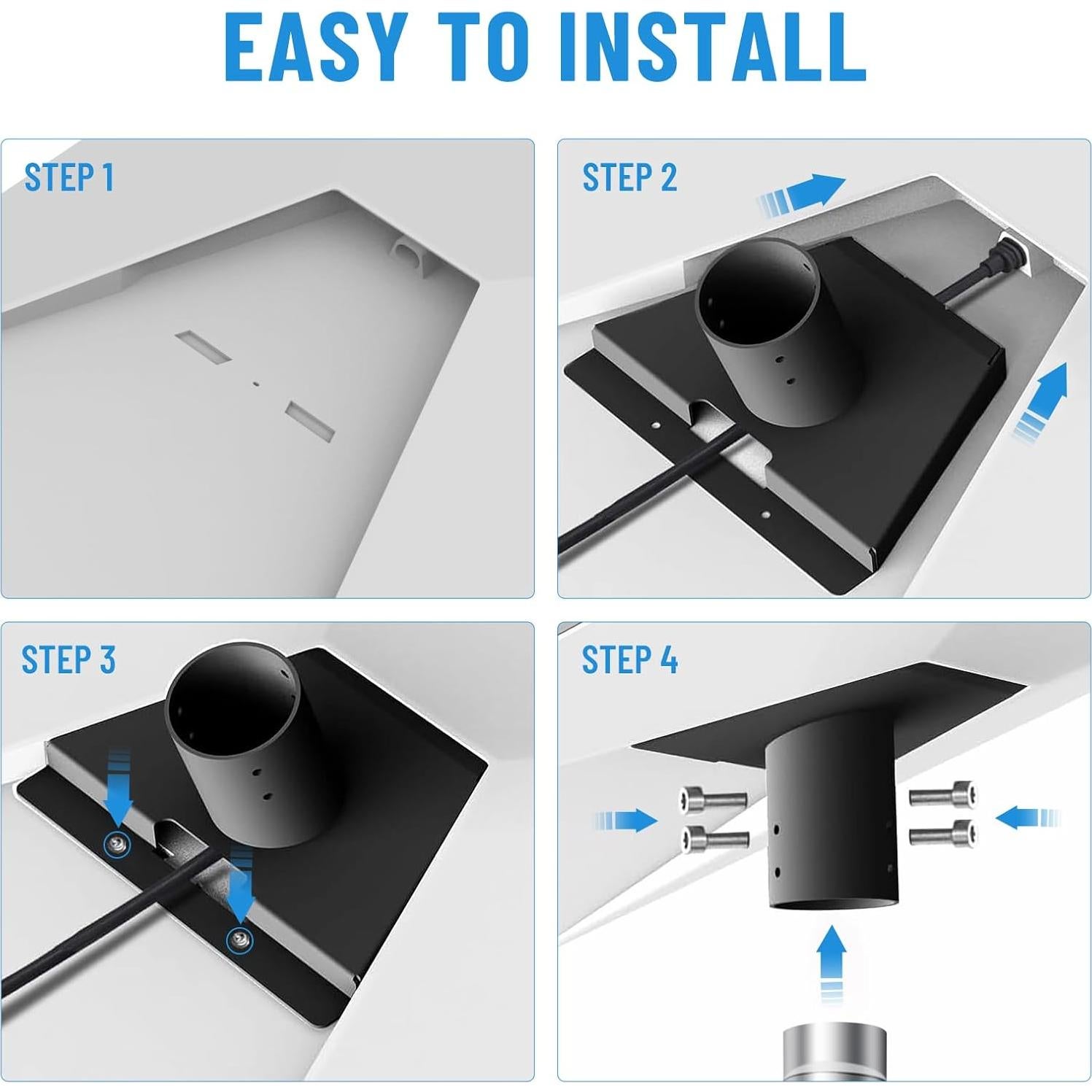 Kit de Montaje en Poste Starlink Gen 3 - Acero Inoxidable 3.05m