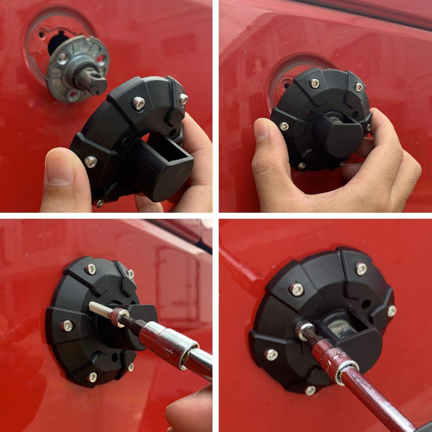 Cubierta de Base de Antena Voodonala para Jeep Wrangler 2007-2025