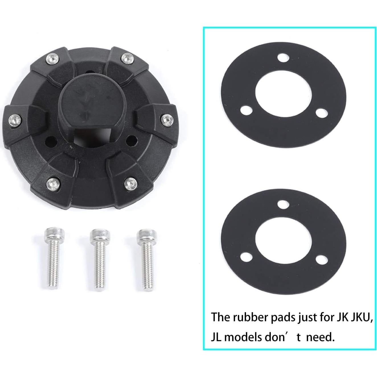 Cubierta de Base de Antena Voodonala para Jeep Wrangler 2007-2025