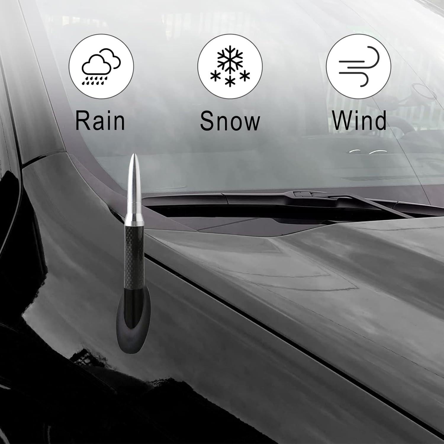 Antena de Coche Yonput YNTX510SI-1PS Plata 13.97 cm