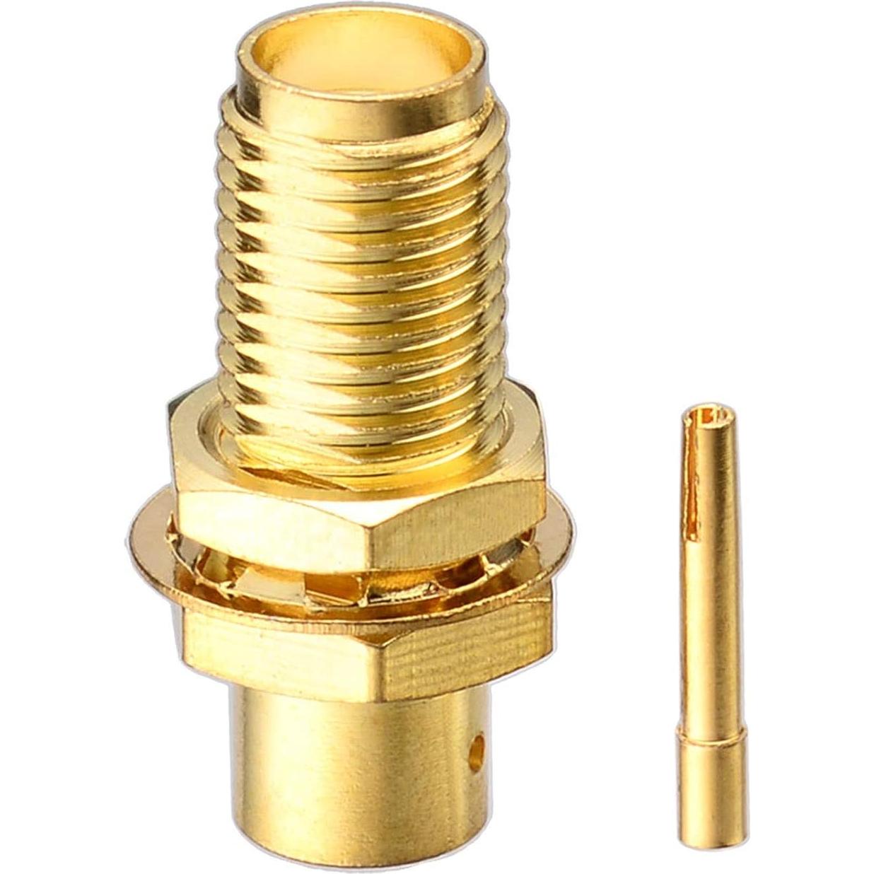 Conectores SMA Hembrados Eightwood 10pcs para RG402 50 Ohm