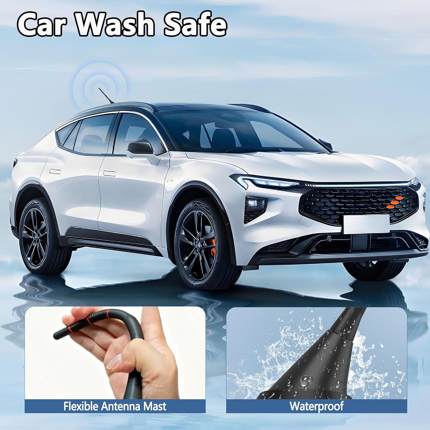 Antena de Techo Amplificada FM AM SZSAUTO 12V para Vehículos