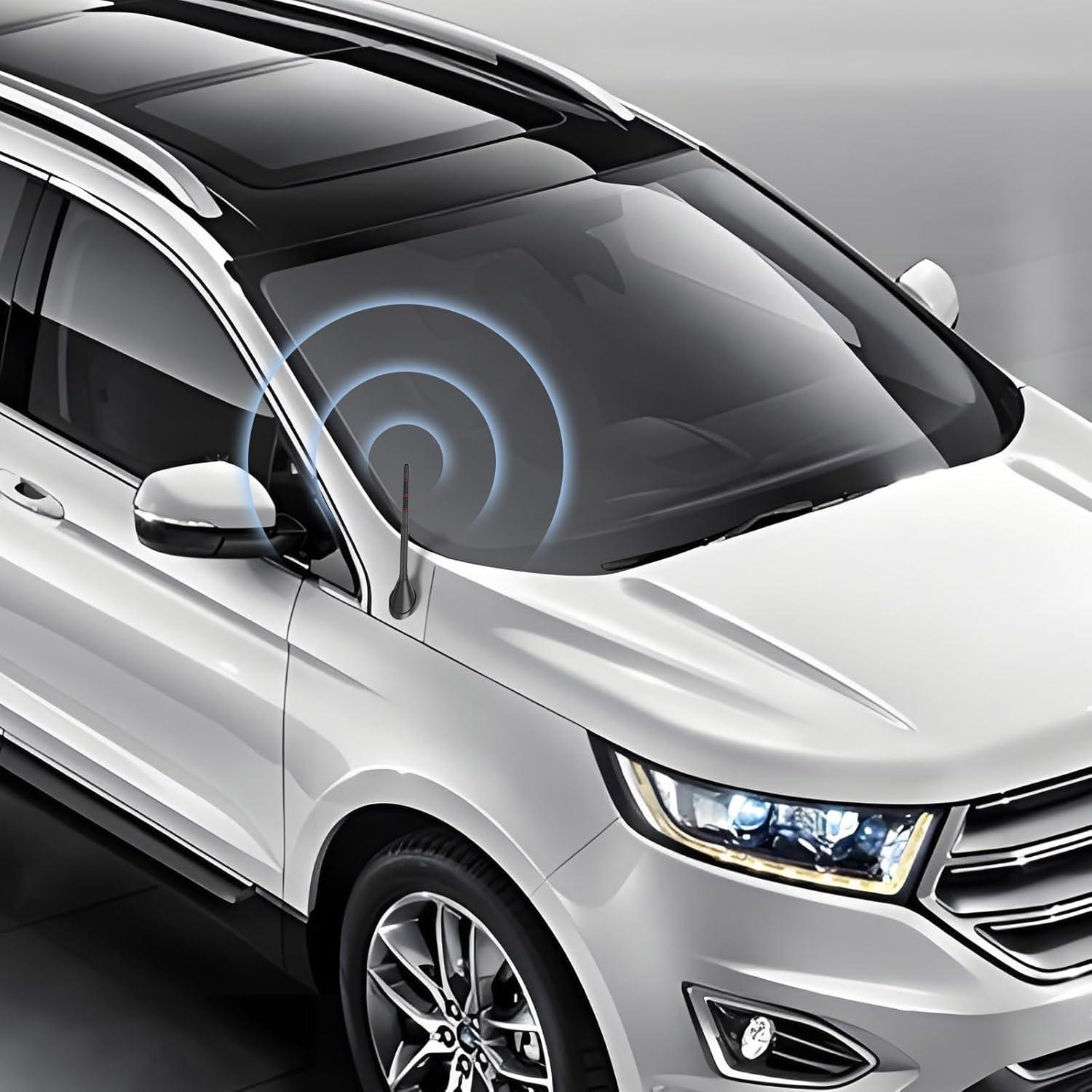 Antena de Techo Amplificada FM AM SZSAUTO 12V para Vehículos