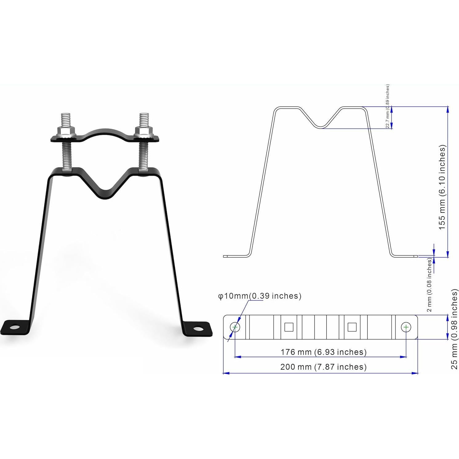 Soporte Ajustable PIBIDI para Antena Exterior 1.68m
