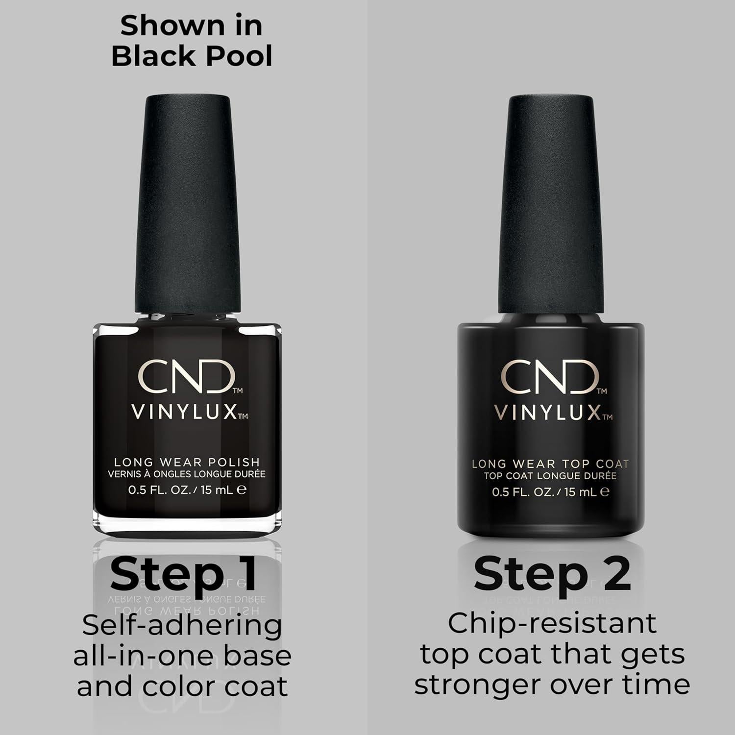 Esmalte de Uñas CND Vinylux Negro 14.79 ml Brillo Larga Duración