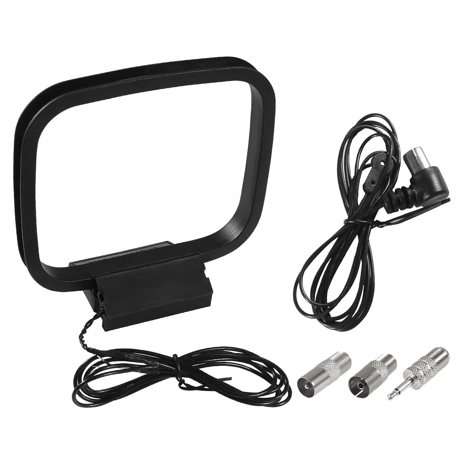 Antena FM Coaxial AEDIKO 75 Ohm 150 cm + Antena AM Loop