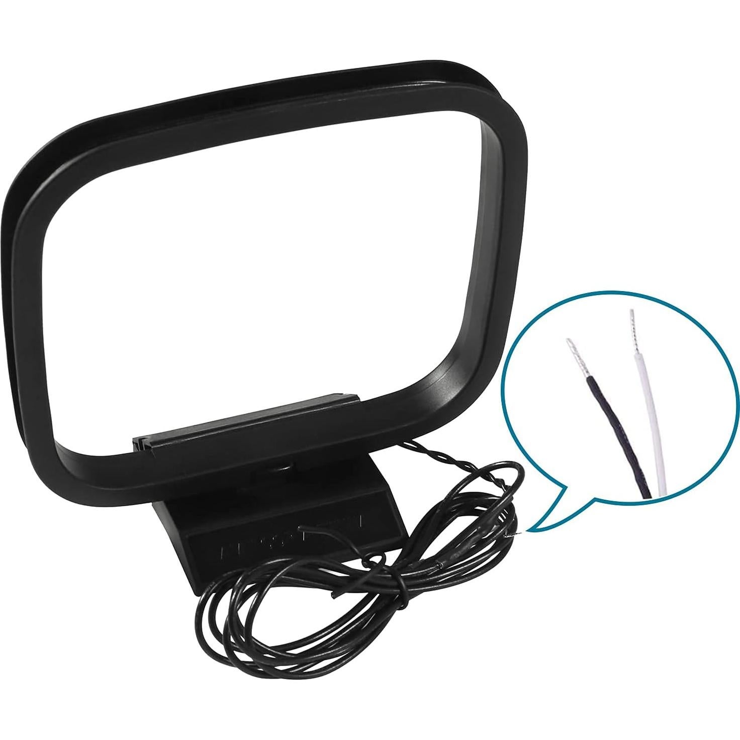 Antena FM Coaxial AEDIKO 75 Ohm 150 cm + Antena AM Loop