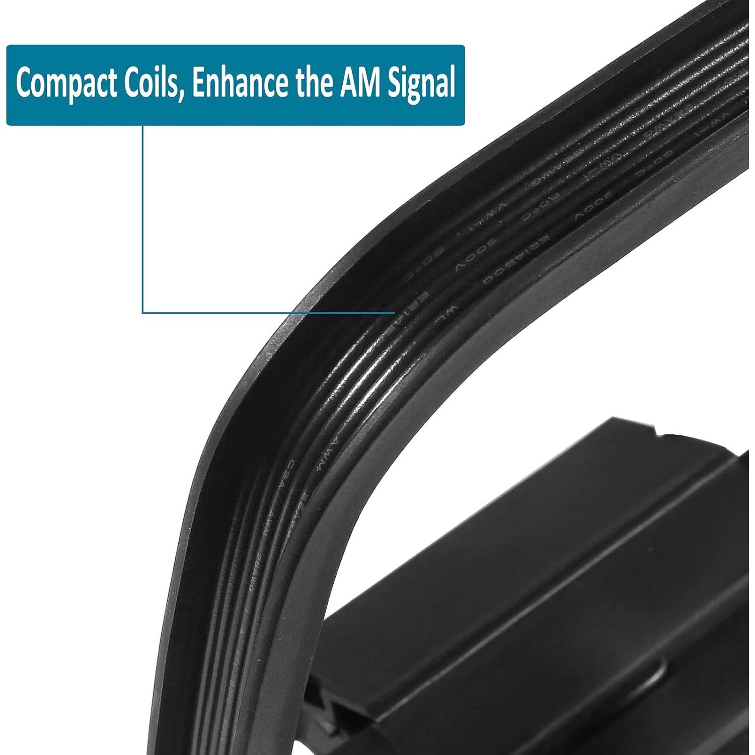 Antena FM Coaxial AEDIKO 75 Ohm 150 cm + Antena AM Loop