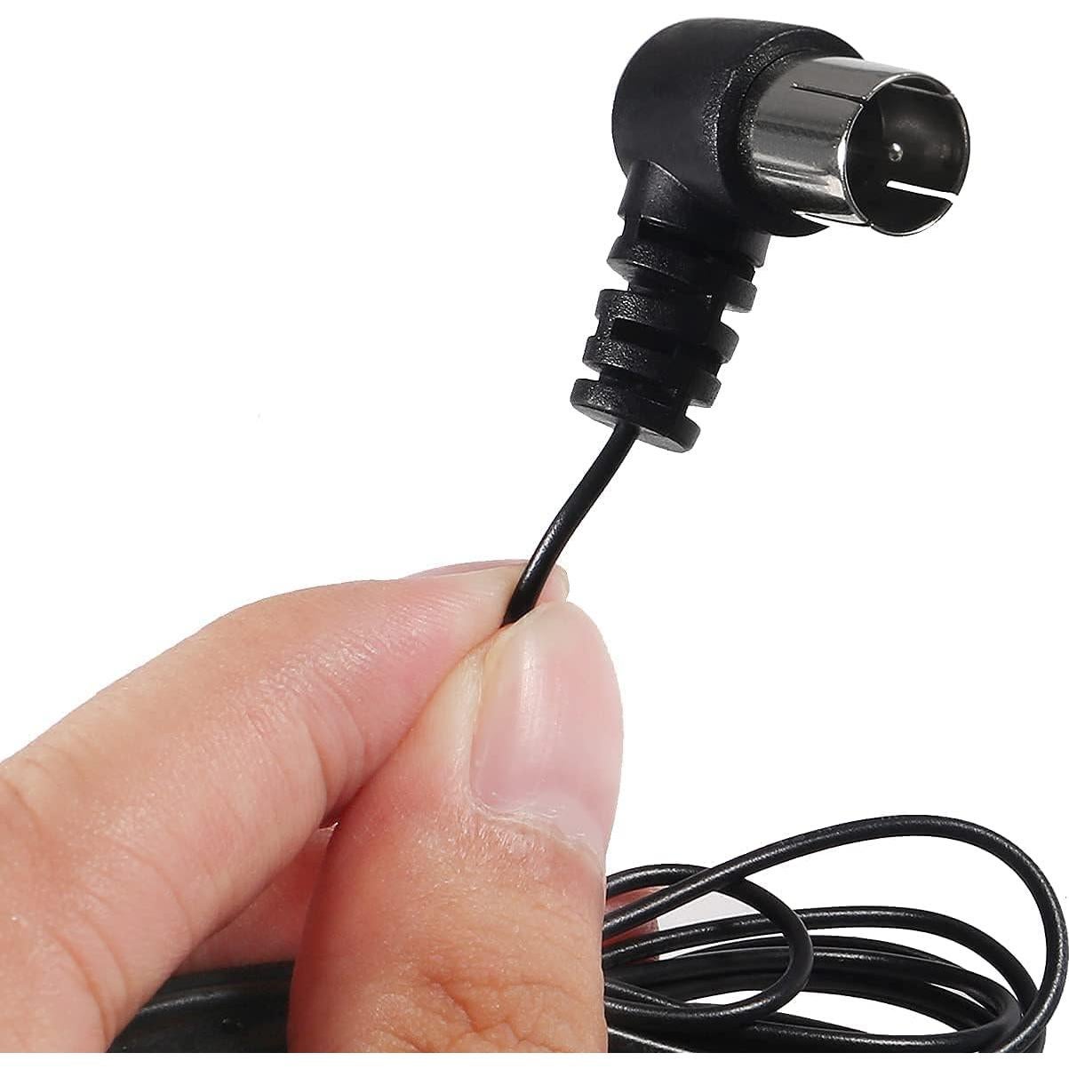 Antena FM Coaxial AEDIKO 75 Ohm 150 cm + Antena AM Loop