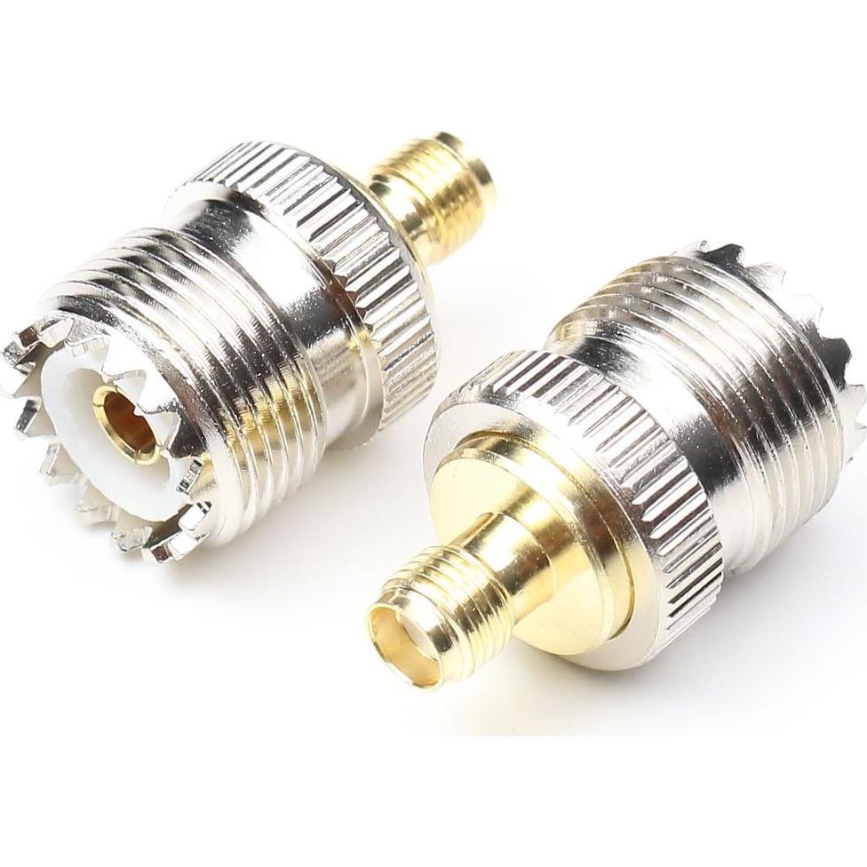 Conector Coaxial Hembra SMA a UHF PL259 ANHAN 2 Paquetes