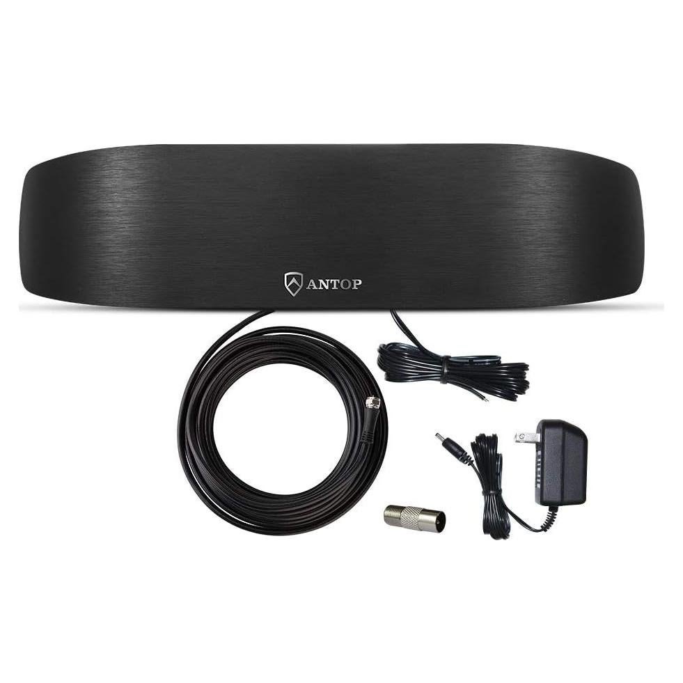 Antena de Radio Interior Antop Amplificada Direccional 50 Millas