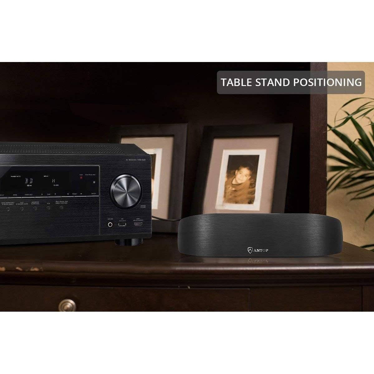 Antena de Radio Interior Antop Amplificada Direccional 50 Millas