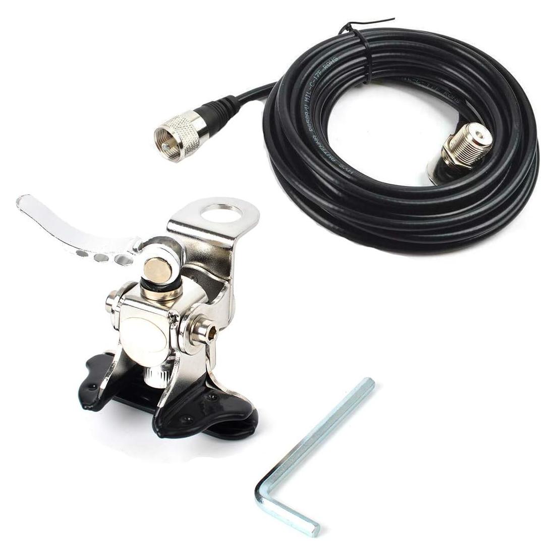 Soporte de Antena de Coche UAYESOK con Cable Coaxial 5m