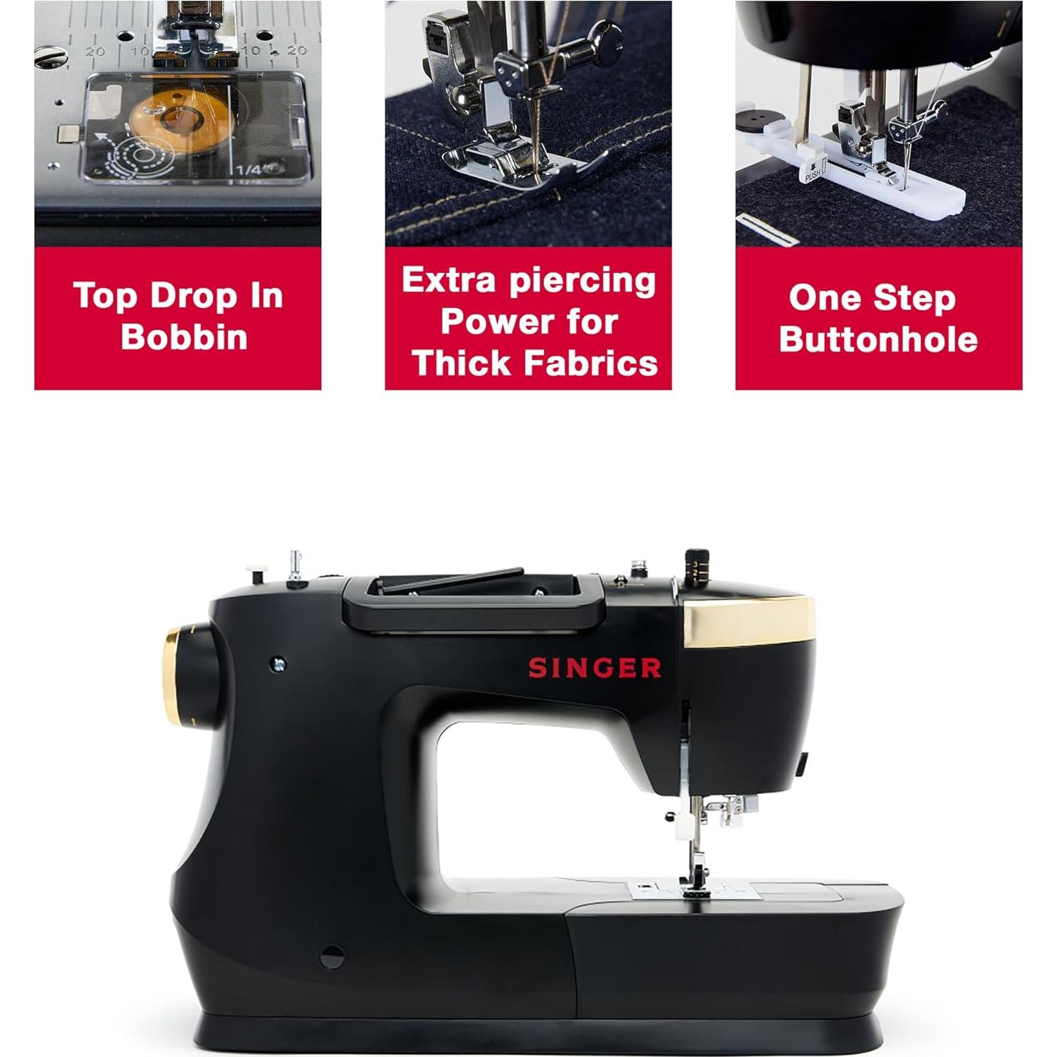 Máquina de Coser SINGER Clásica HD500 - 23 Puntadas, Metal