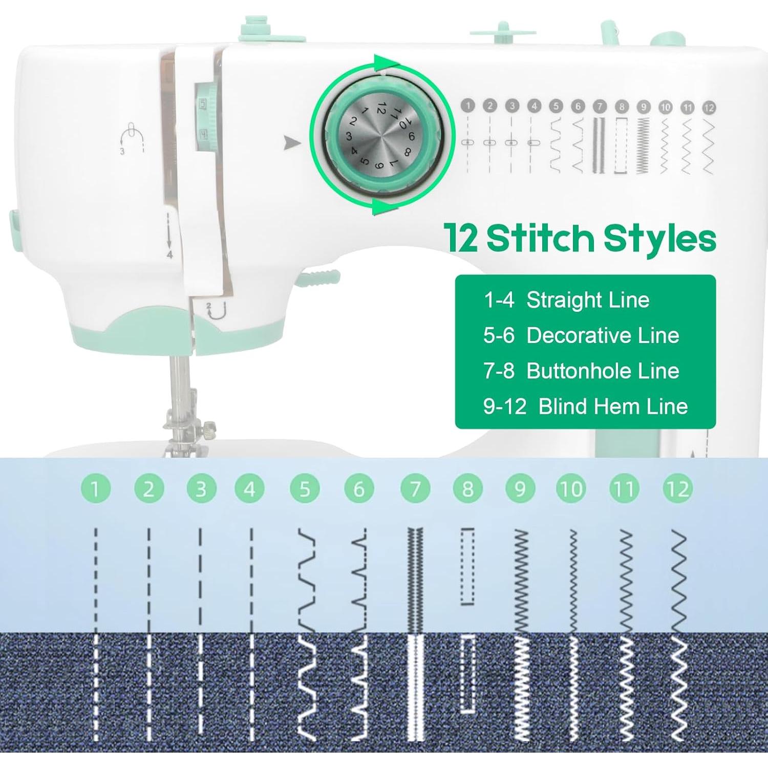 Máquina de Coser Portátil Xamanabu XM-CA-FRJTS 12 Puntadas