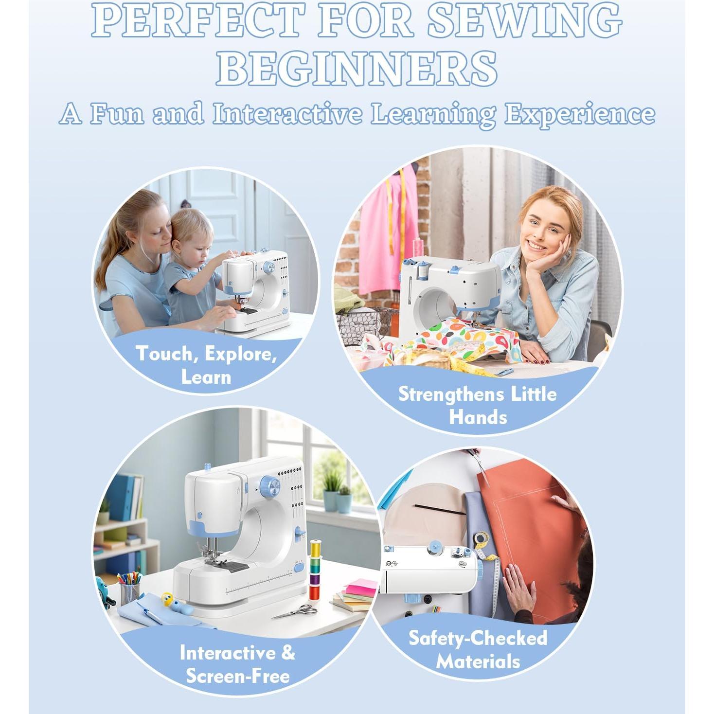 Máquina de Coser SEDNEE FHSM-520 16 Puntos Portátil Azul