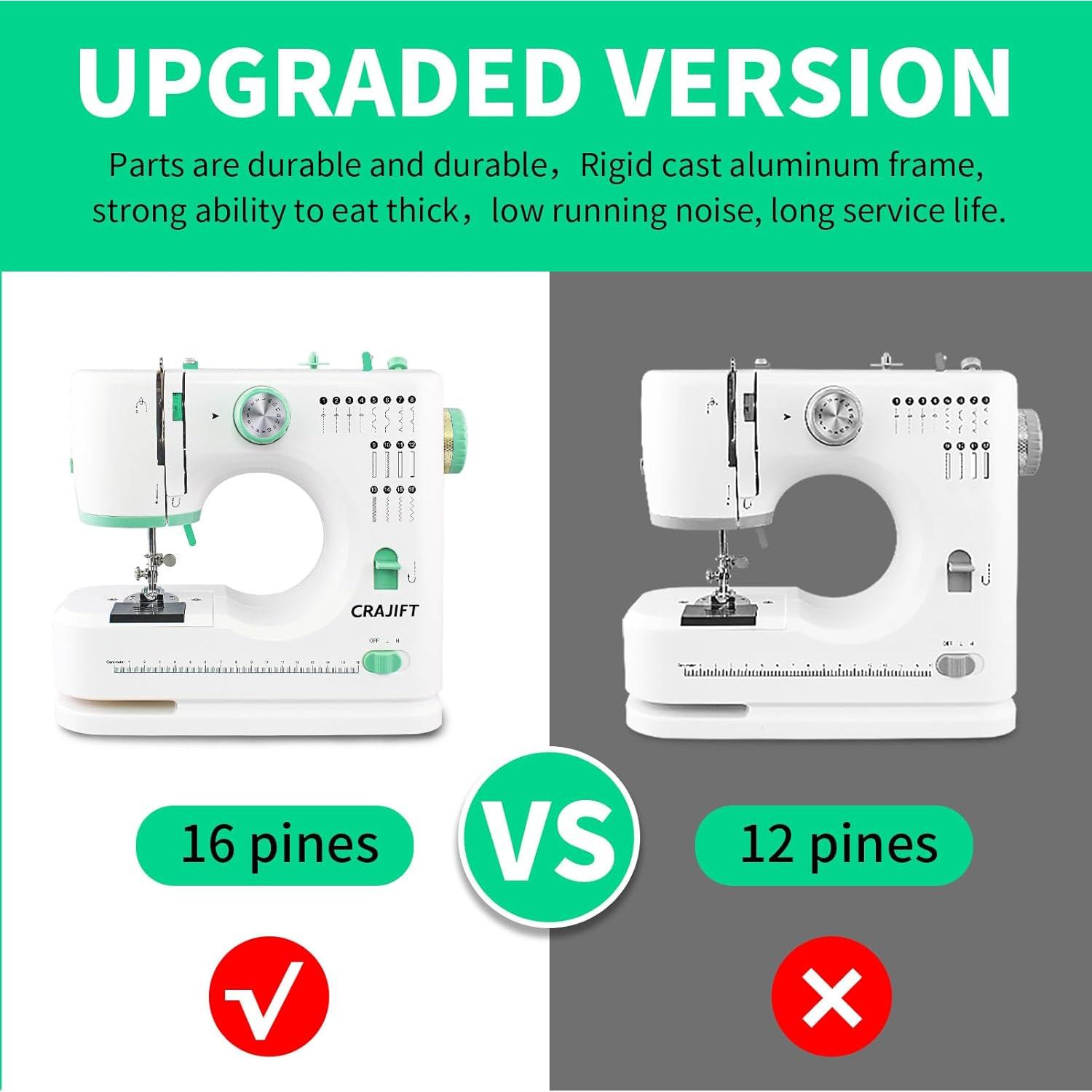 Máquina de Coser Eléctrica CRAFT-0-1 para Principiantes 16 Puntadas