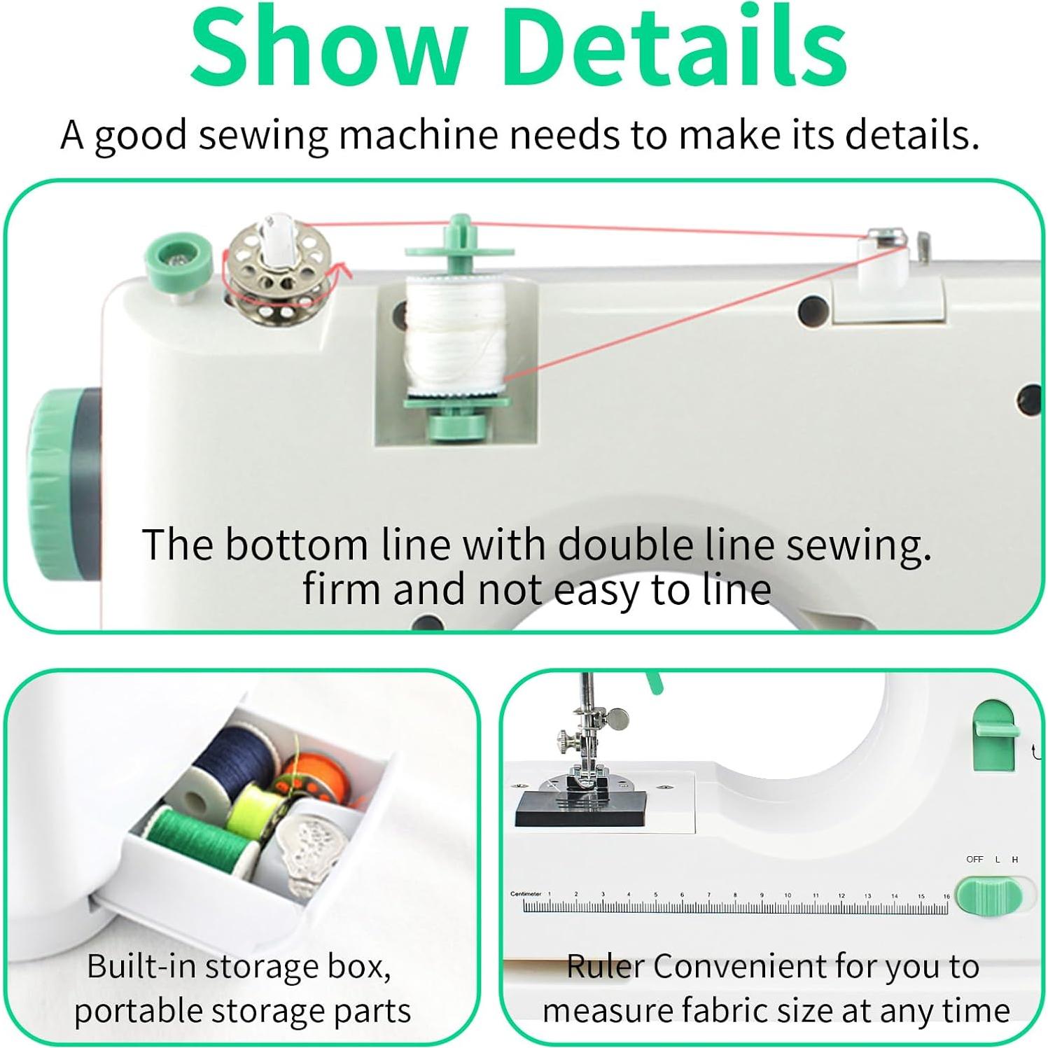Máquina de Coser Eléctrica CRAFT-0-1 para Principiantes 16 Puntadas