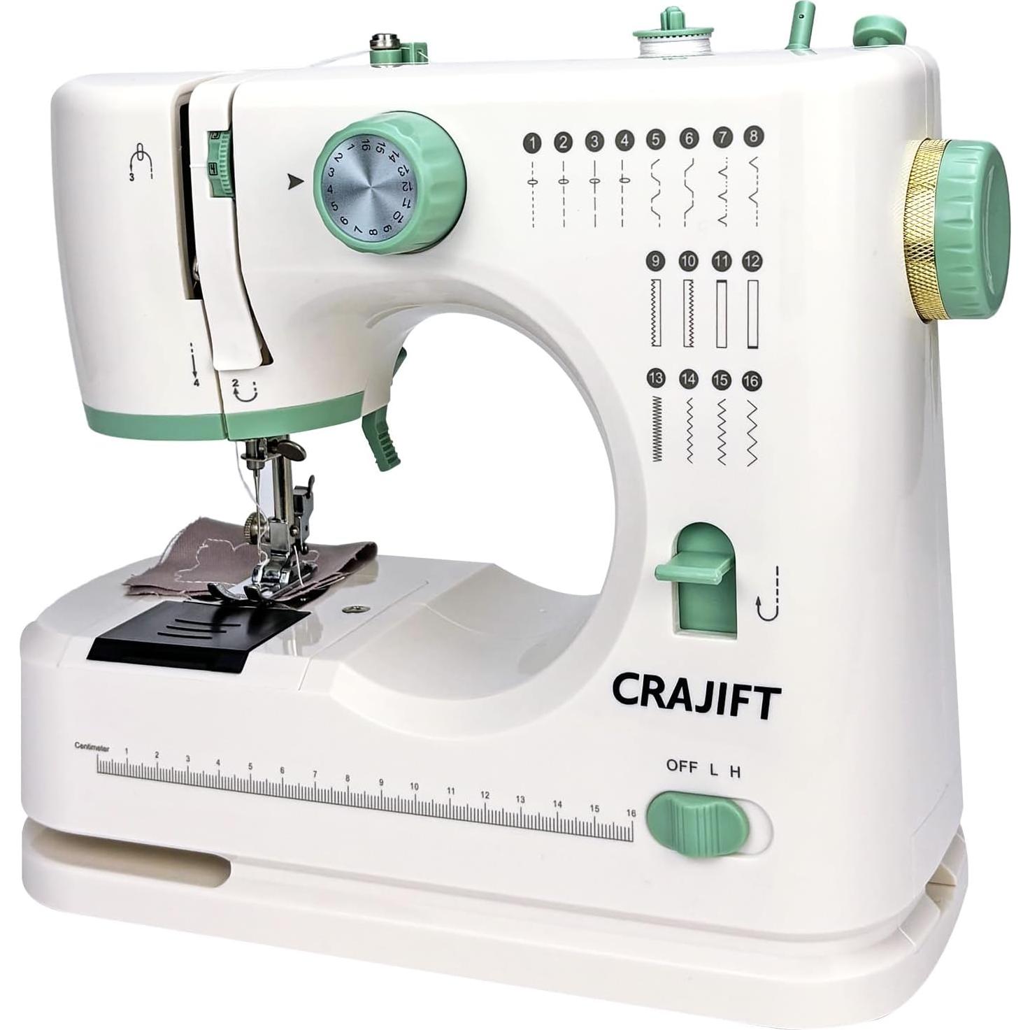 Máquina de Coser Eléctrica CRAFT-0-1 para Principiantes 16 Puntadas